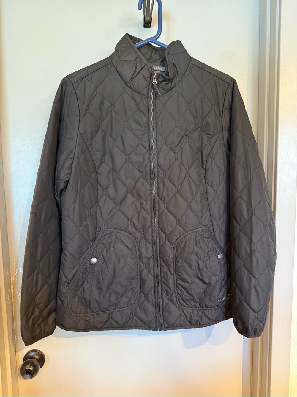 Eddie Bauer Quilted Zip-Up Jacket - Black